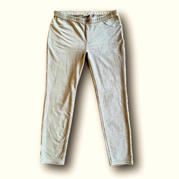 Simply Noelle tan pant leggings - corduroy look - Picture 1 of 10